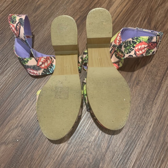 H&M Divided size 40 (8.5-9) platform wrap sandals - Picture 3 of 6